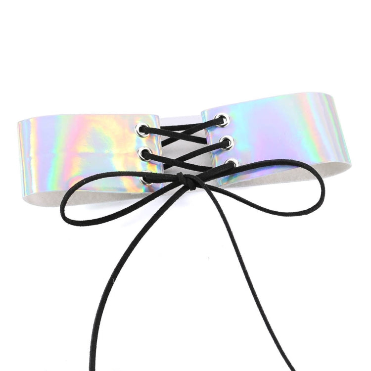 European and American Simple Sexy Bound Collar Fashion Laser Skin Glowing Necklace, Random Color Delivery