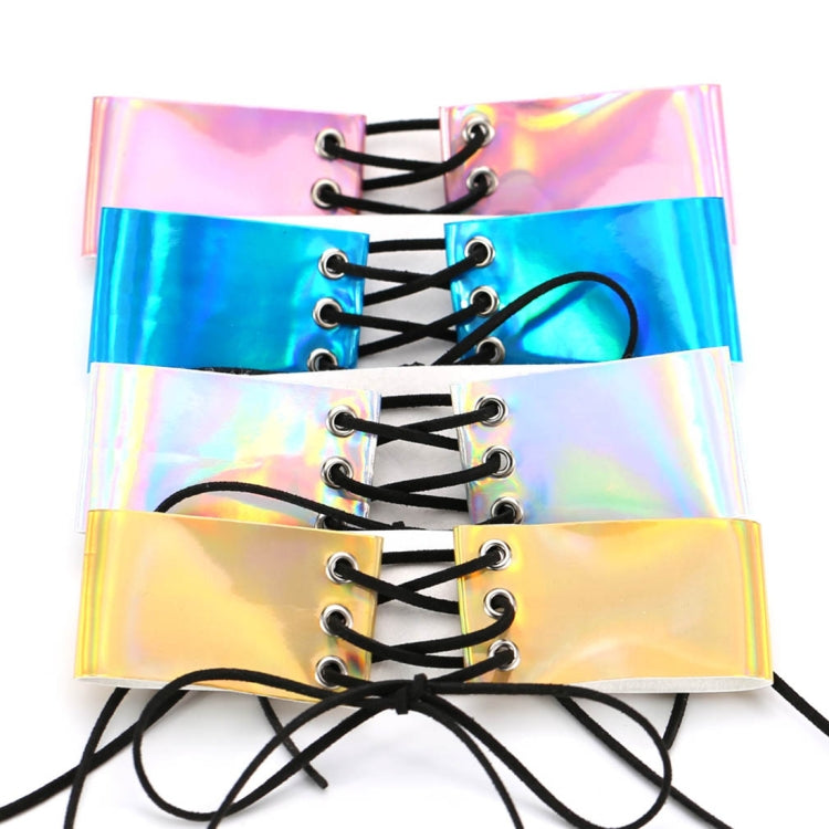 European and American Simple Sexy Bound Collar Fashion Laser Skin Glowing Necklace, Random Color Delivery