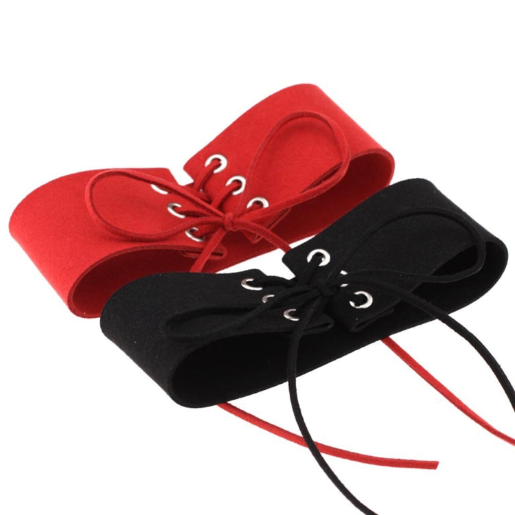 2 PCS Simple Personality Punk Sexy Bound Collar Fashion Velvet Collar Bone Necklace, Random Color Delivery