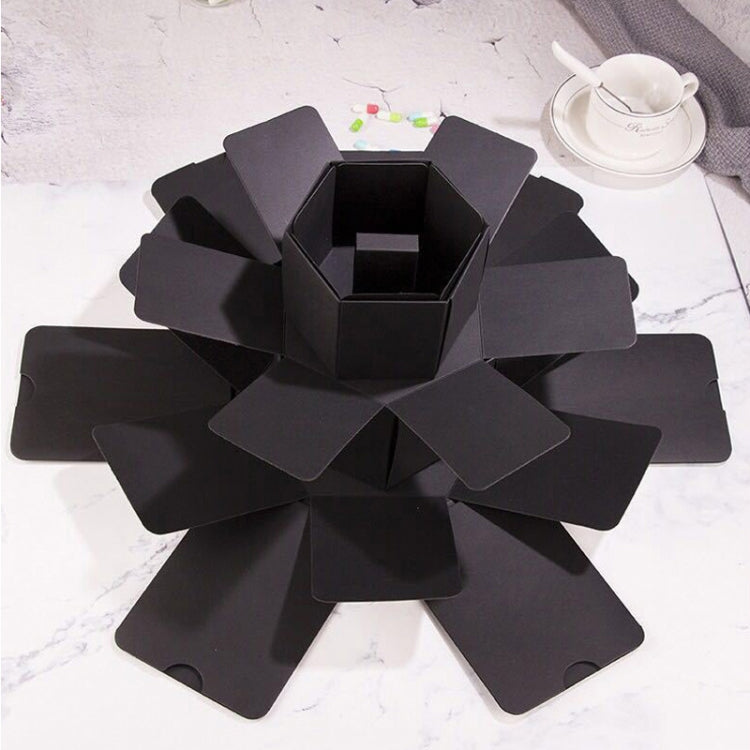 Surprise Hexagon Blooming DIY Handmade Album Creative Photo Box Star Gift Box, Handmade Album