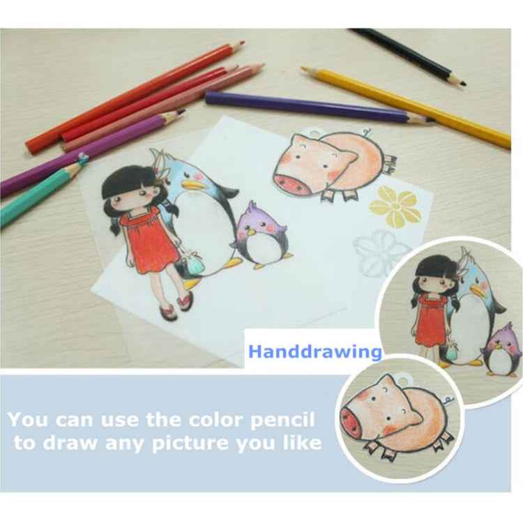 50 PCS Translucent Fine Grinding Heat Shrink Film DIY Heat Shrink Film