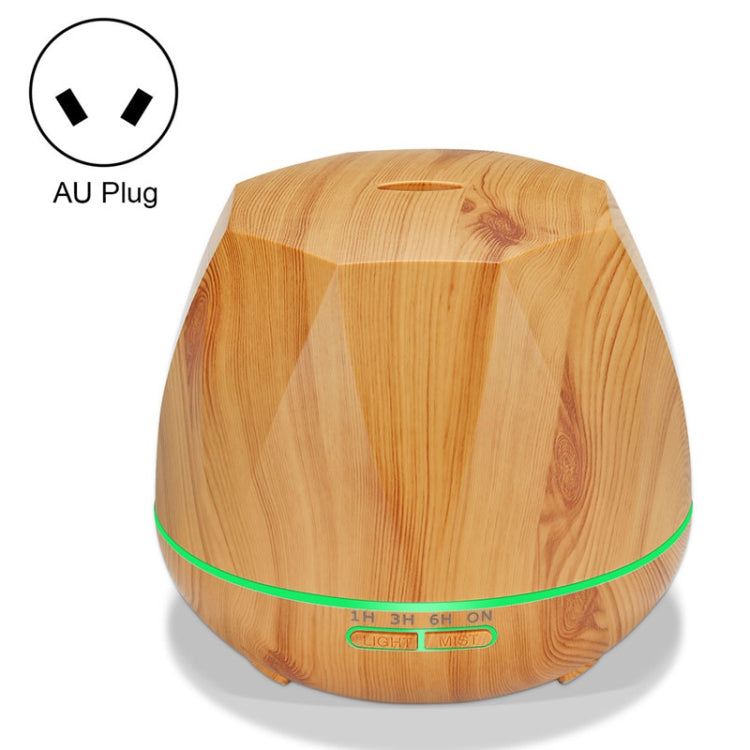 Peach Shape Wood Grain Remote Control Ultrasonic Humidifier Aromatherapy Machine Automatic Alcohol Sprayer with LED Lights, Capacity: 400mL, AU Plug (Light Wood Color), Peach Shape Dark Wood Color, Peach Shape Light Wood Color, Diamond Dark Wood Color ...