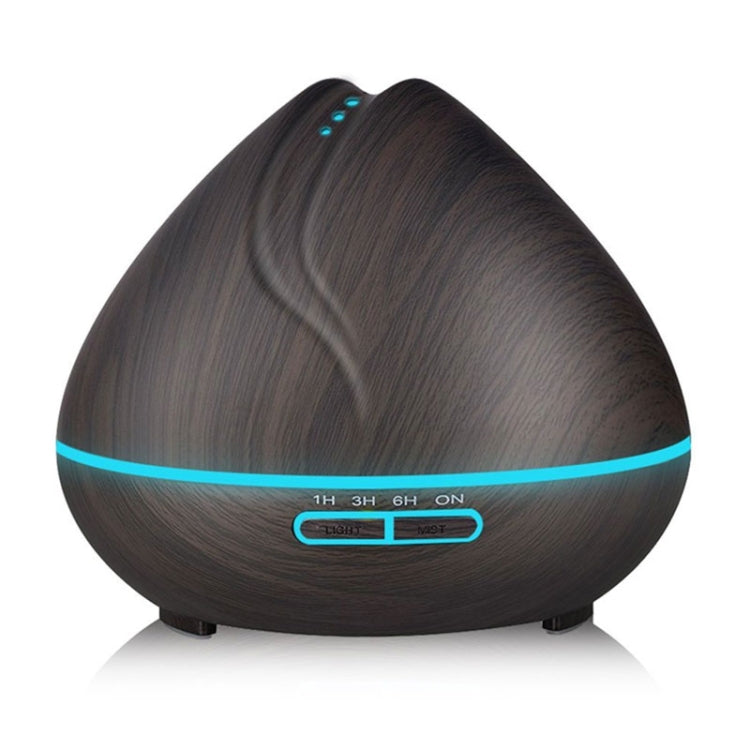 Peach Shape Wood Grain Remote Control Ultrasonic Humidifier Aromatherapy Machine Automatic Alcohol Sprayer with LED Lights, Capacity: 400mL, AU Plug (Light Wood Color), Peach Shape Dark Wood Color, Peach Shape Light Wood Color, Diamond Dark Wood Color ...