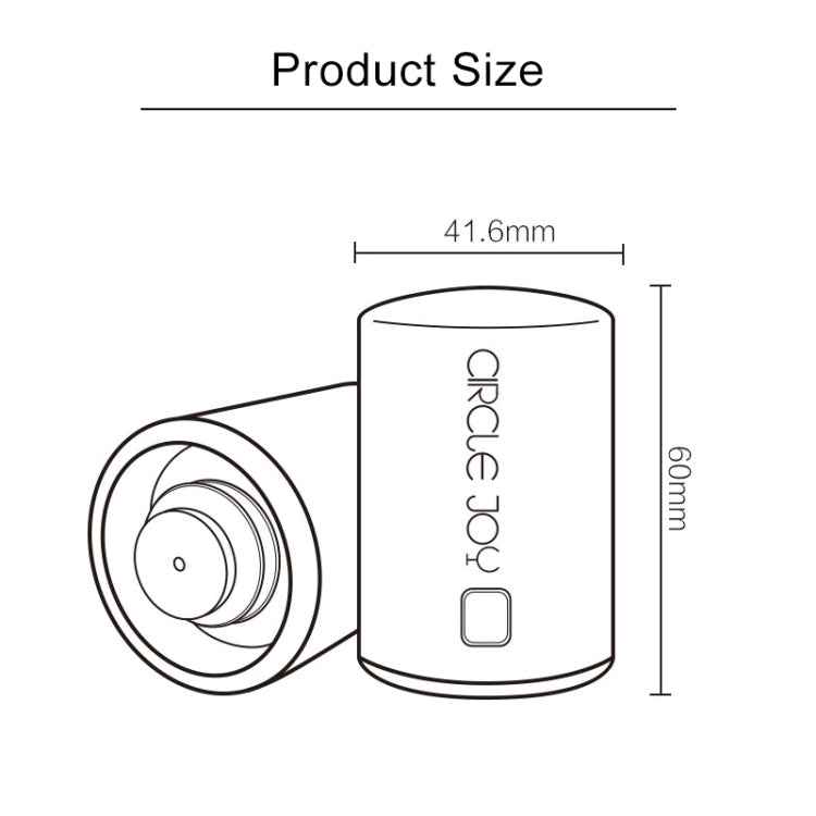 Original Xiaomi Youpin Circle Joy Stainless Steel Vacuum Memory Wine Stopper