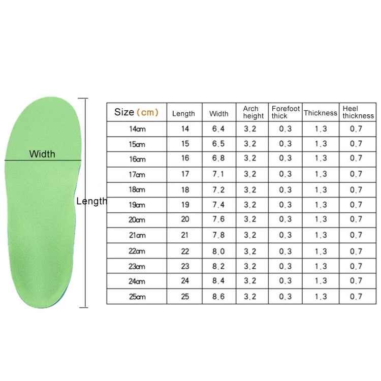 Children PU XO Leg Corrective Insole, Size: 18cm