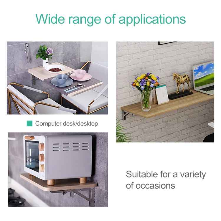 10 inch Wall-mounted Foldable Stainless Steel Spring Storage Shelf for Dining Table