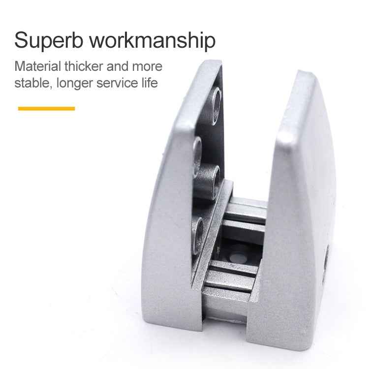 2 PCS Space Aluminum Alloy Desk Screen Clamps Screen Baffle