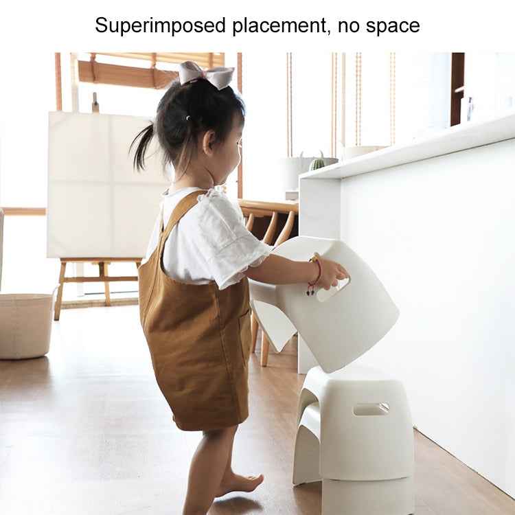 Thickened Plastic Chair Household Footstool Bathroom Anti-skid Small Stool for Children