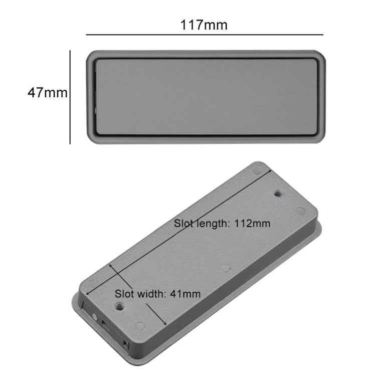 Simple Wardrobe Slotted Scrub Handle Concealed Recessed Drawer Invisible Handle, Hole Distance：96mm