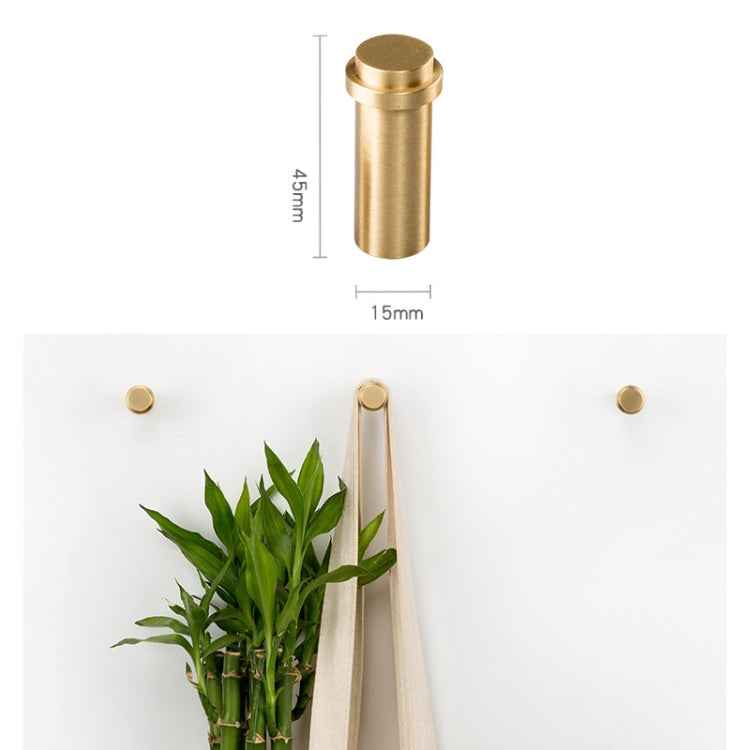 Brass Creative Wall Hanging Key Receiving Hanging Hook, Size: 4.5x1.5cm