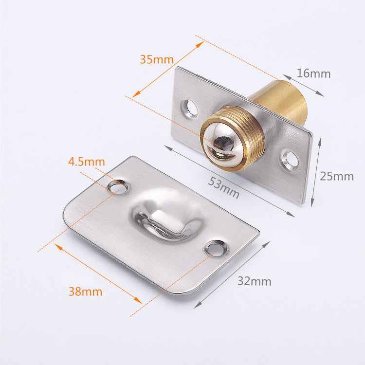 1 Pair 107 Stainless Steel Invisible Door Bead Spring Beads Special Bead Lock Door Bead