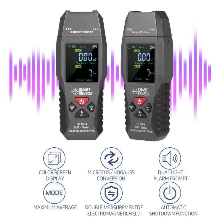 SmartSensor ST1393 Handheld Electromagnetic Radiation Detector, SmartSensor ST1393