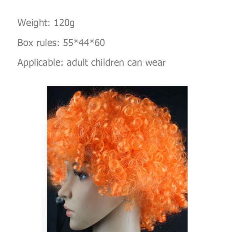 Colorful Wild-Curl Up Crown Party Cosplay Headwear Wavy Short Polyester Yarn Made Wigs For Adult And Child