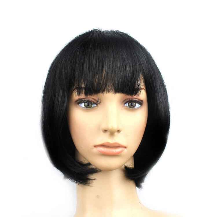 Party Cosplay Headwear Straight Short PET Wigs for Female(Lavender)