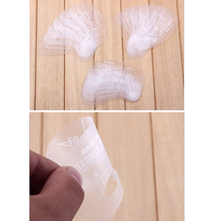 24 in 1 Eyebrow Stencil Shape Template Tools