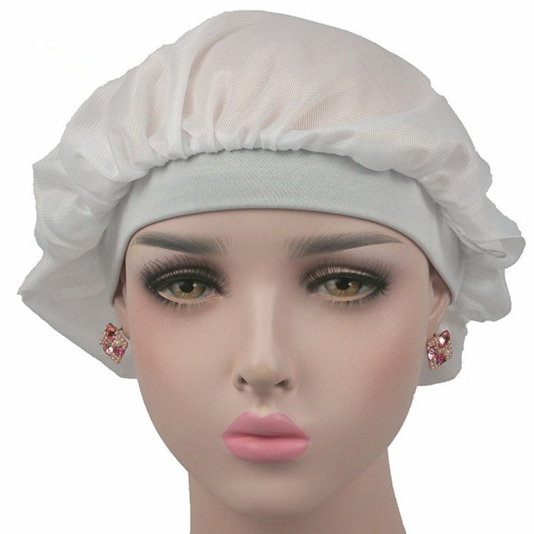 Coconut Nightcap Air Conditioning Cap Long Hair Cap Wide Band Satin Bonnet