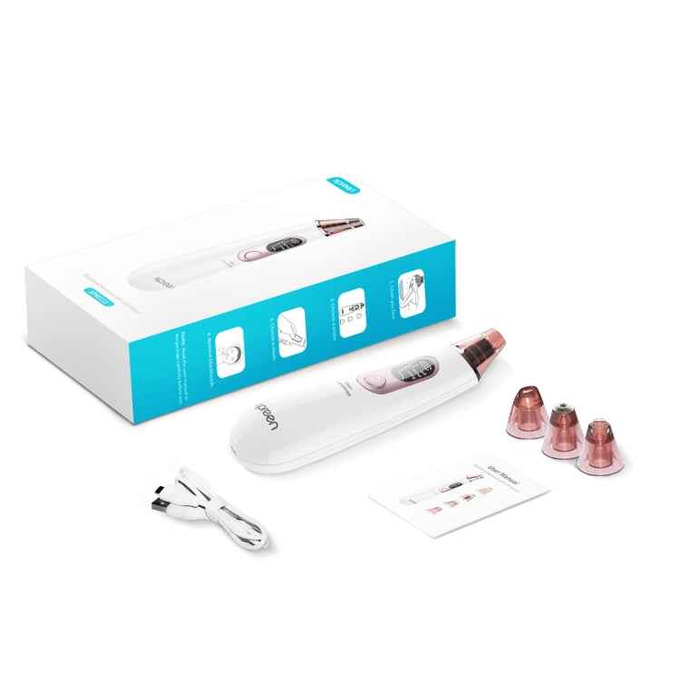 Xpreen Rechargeable Pore Cleanser Home Facial Beauty Device with LED Screen & 4 Probes