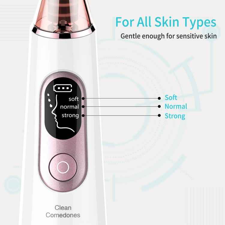 Xpreen Rechargeable Pore Cleanser Home Facial Beauty Device with LED Screen & 4 Probes