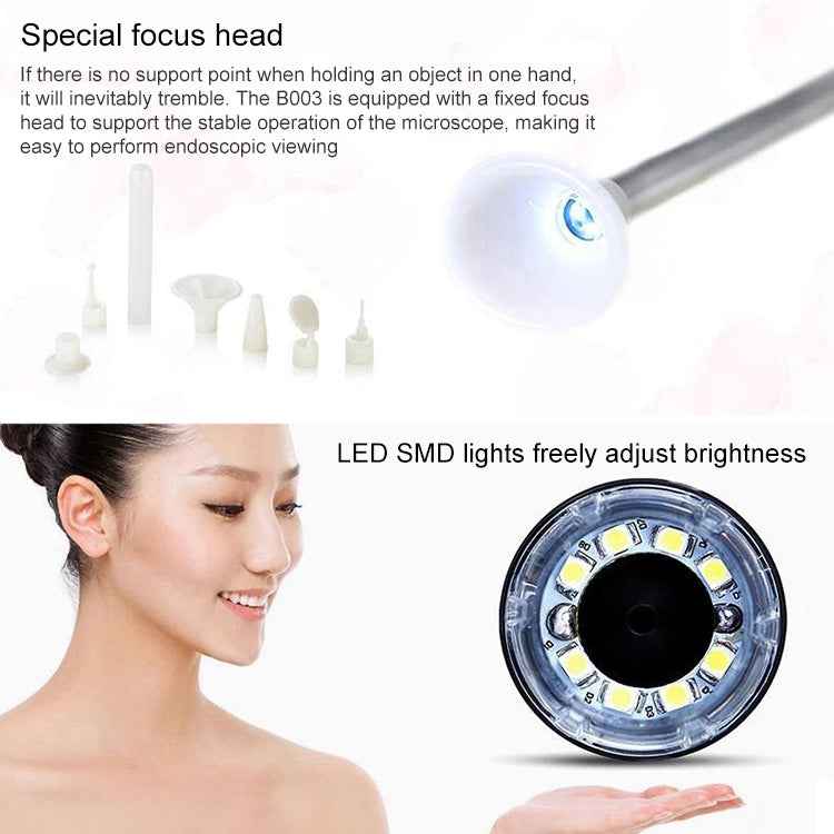 Supereyes B003+ Digital Electronic Vaginal Cervical Endoscope Private Inspection Instrument Self-inspection Mirror