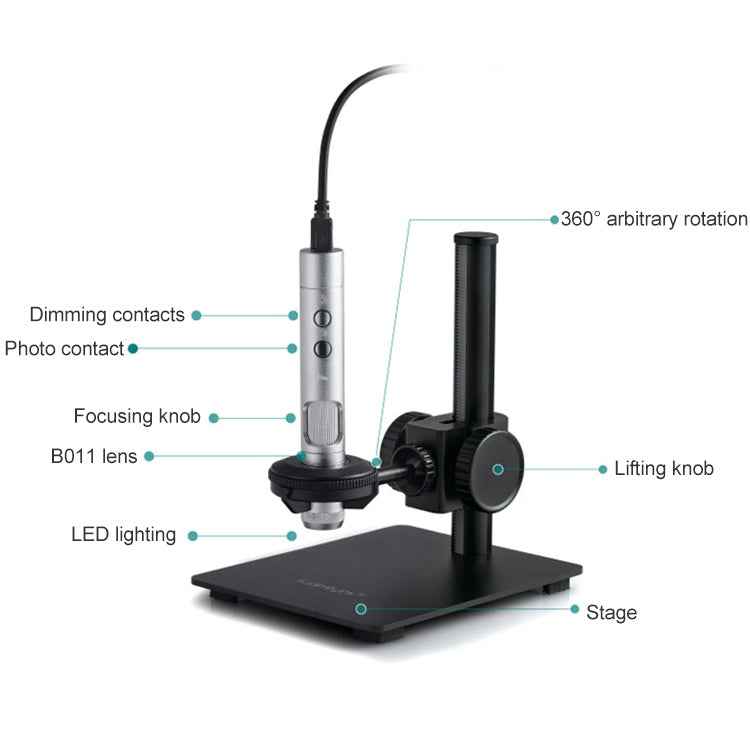 Supereyes B011 HD Digital Electronic Microscope Industrial Mobile Phone Repair Magnifying Glass