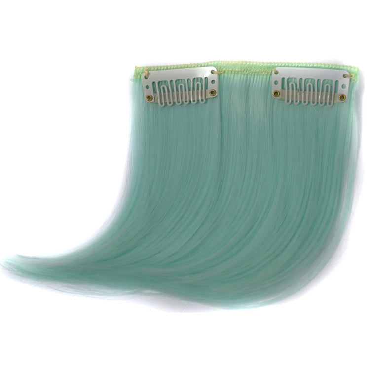 Color Gradient Invisible Seamless Hair Extension Wig Piece Straight Hair Piece Color Bangs Hair Piece