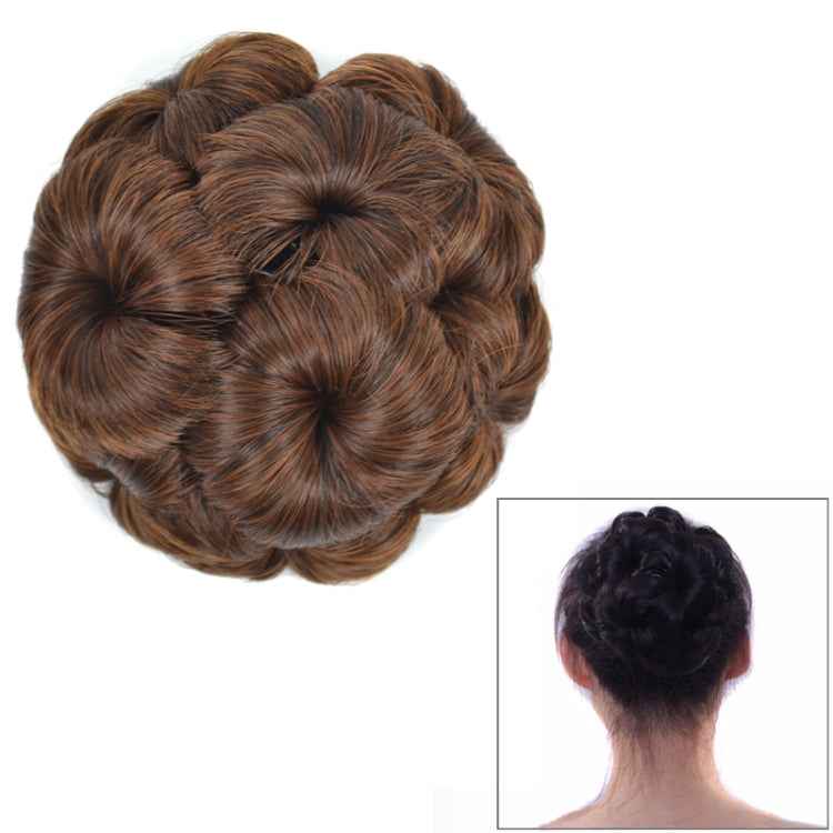Wig Ball Head Flower Hairpin Hair Bag Wig Headband for Bride