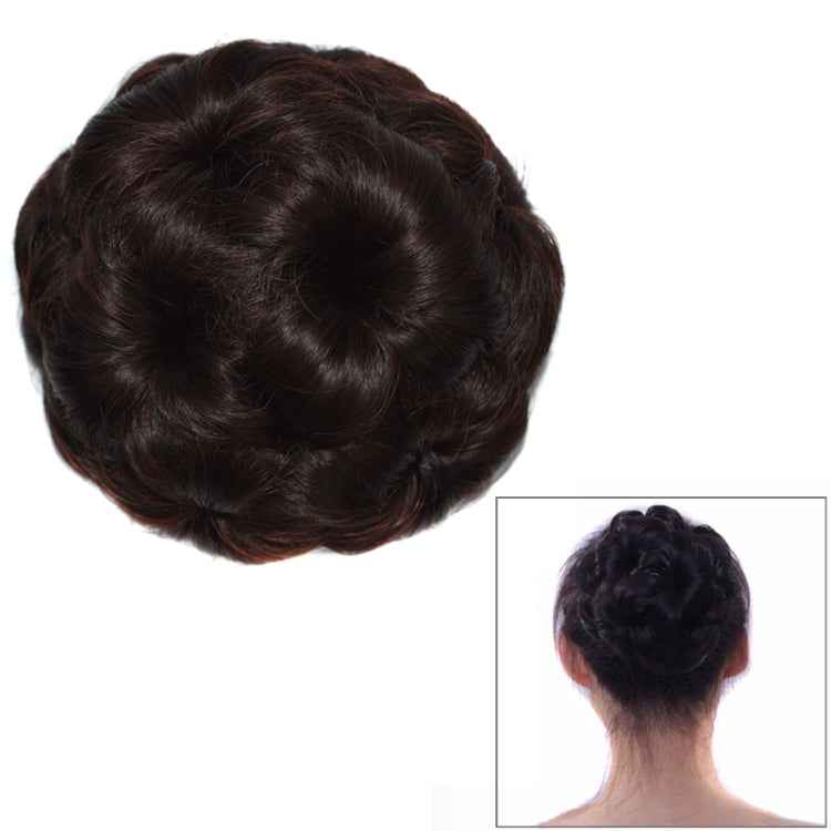 Wig Ball Head Flower Hairpin Hair Bag Wig Headband for Bride