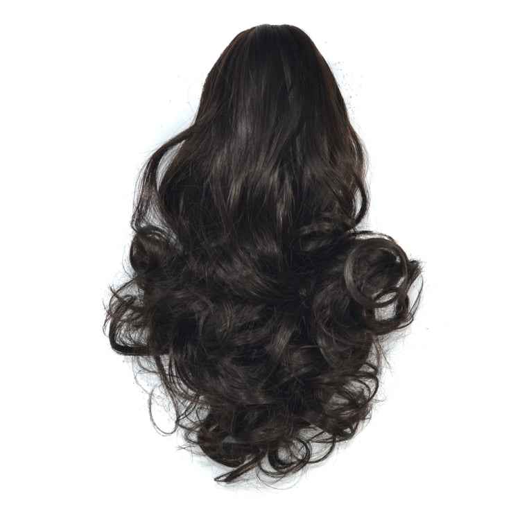 Natural Short Curly Hair Clip-on Pear Blossom Roll Horsetail Wig