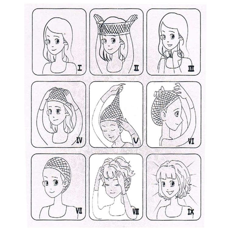 T191006 European and American Wig Headgear with Short and Small Curly Hair for Women