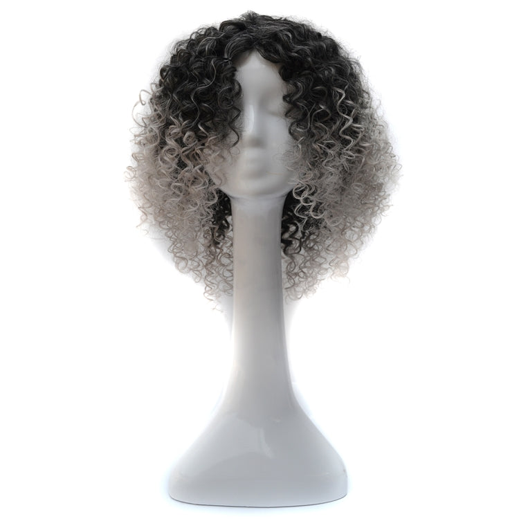 T191006 European and American Wig Headgear with Short and Small Curly Hair for Women