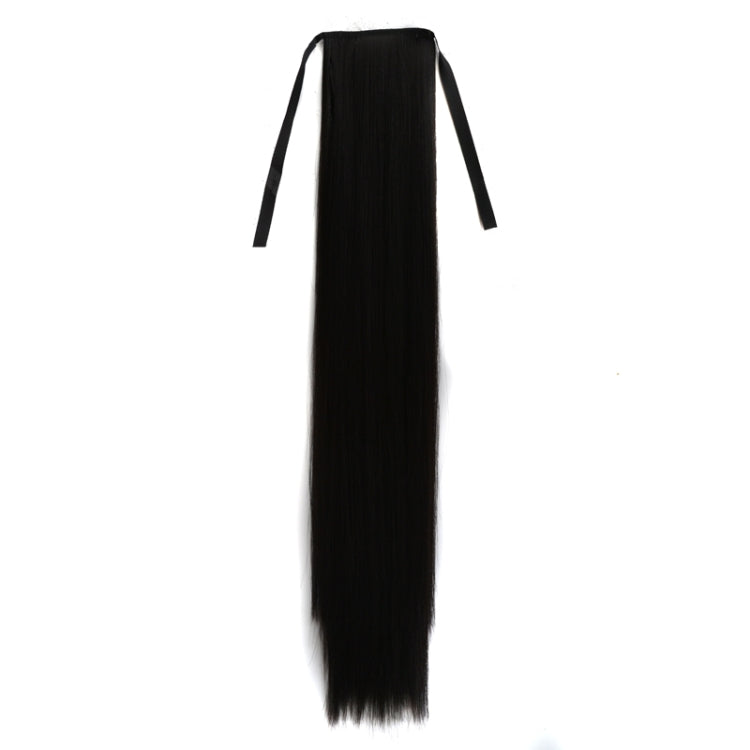 Natural Long Straight Hair Ponytail Bandage-style Wig Ponytail for Women，Length: 75cm, 75cm
