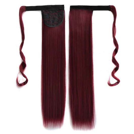 118# Invisible Seamless Bandage-style  Wig Long Straight Hair Wig Ponytail