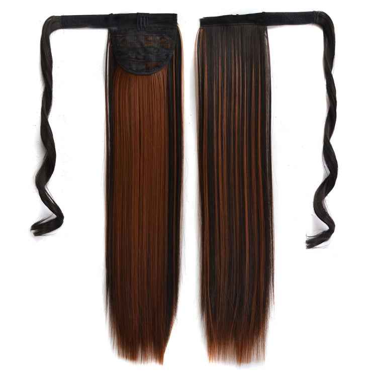 2H30# Invisible Seamless Bandage-style  Wig Long Straight Hair Wig Ponytail