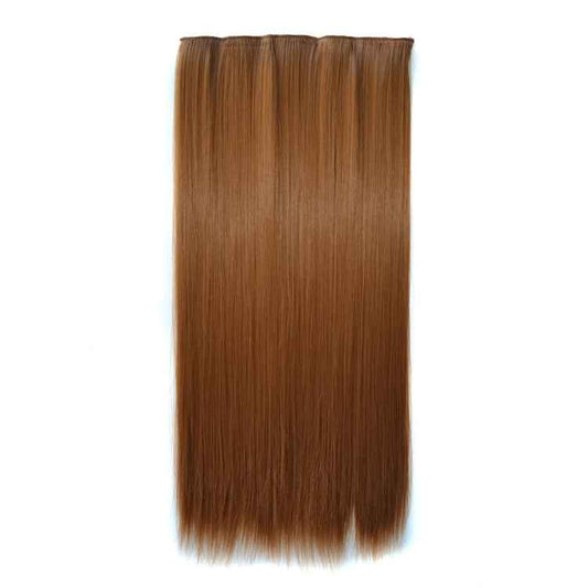 26# One-piece Seamless Five-clip Wig Long Straight Wig Piece