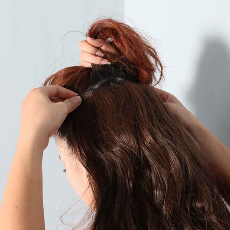 88# One-piece Seamless Five-clip Wig Long Straight Wig Piece