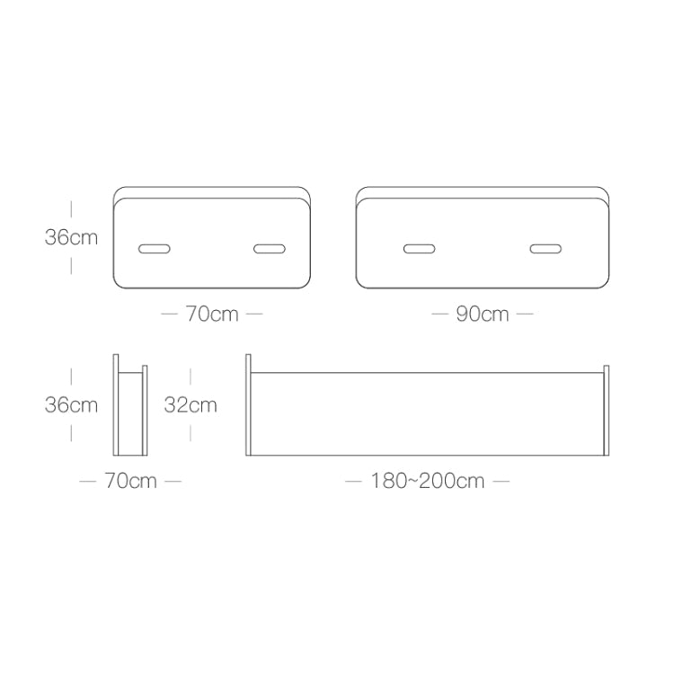 Creative Folding Single Bed, Size: Width: 200x90cm