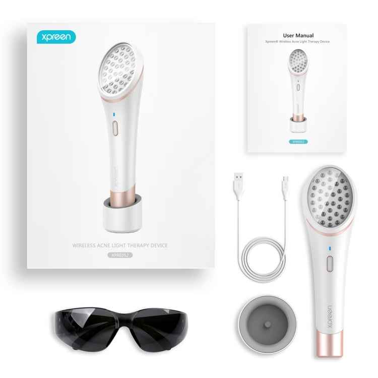 XPREEN XPRE052 Wireless Rechargeable Light Acne Treatment Device Home Acne Clearing Eraser with Blue Light and Red Light