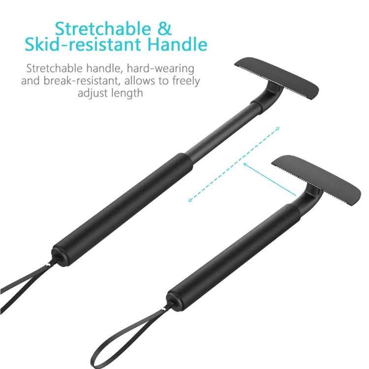 XPREEN XPRE034 Stretchable Handle Stainless Steel Blade Back Shaver Adjustable Back Razor with Lanyard for Men