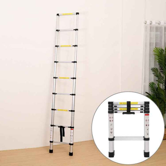 Multifunctional Thickened Aluminum Alloy Single-sided Telescopic Ladder, Size: 1.4m