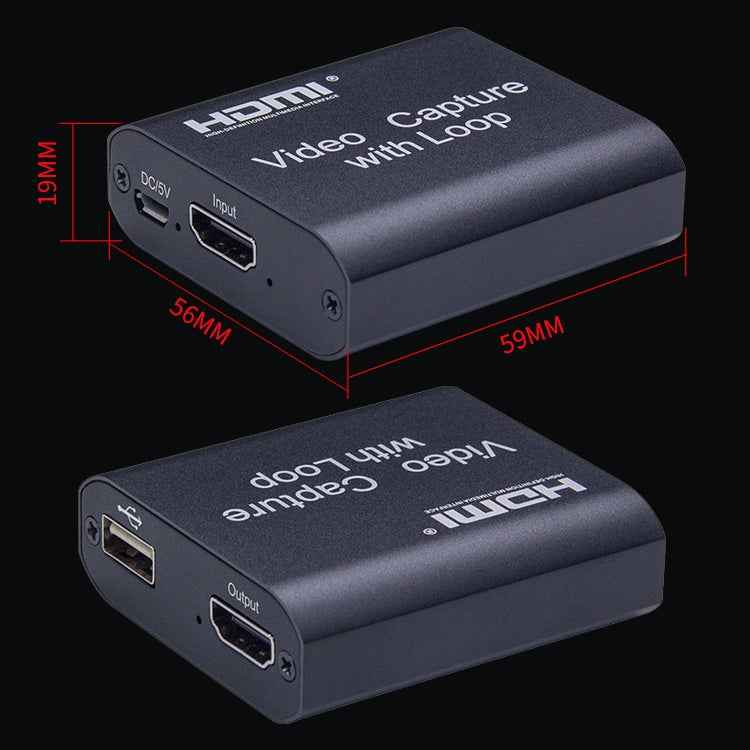 USB 2.0 to HDMI 4K HD Video Capture with Loop