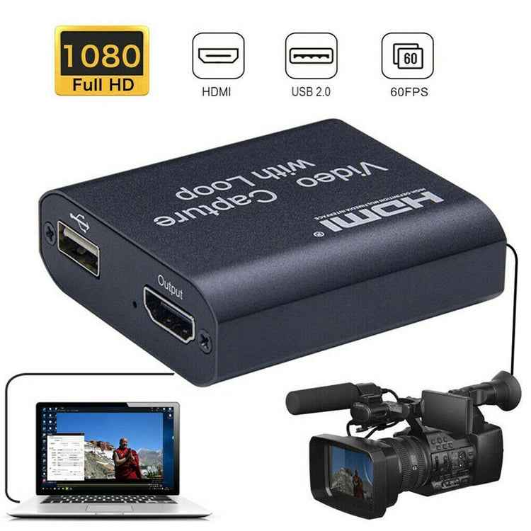 USB 2.0 to HDMI 4K HD Video Capture with Loop