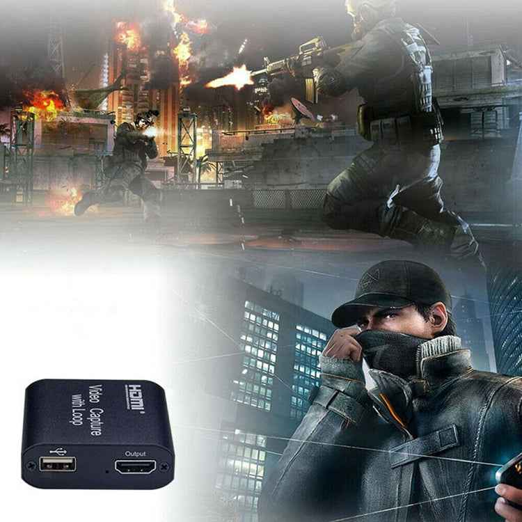 USB 2.0 to HDMI 4K HD Video Capture with Loop