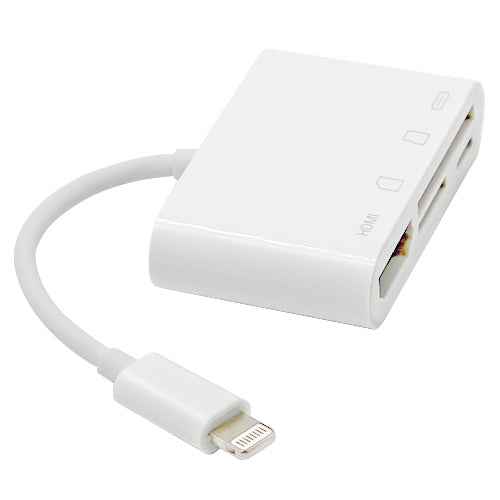 NK-103C 4 In 1 8 Pin to HDMI Multi-function Mobile Phone Converter Adapter