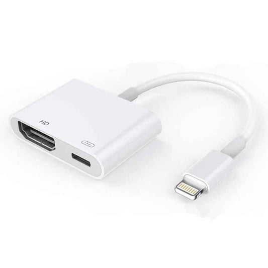 E-Gin-LTH-002 8 Pin Digital AV to HDMI Adapter + USB Charging Port for 1080P HD TV Display Screen Device