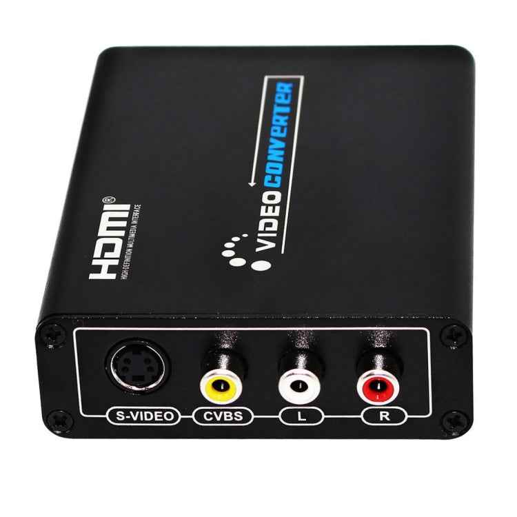 HDMI to Composite / AV S-Video Converter RCA CVBS/L/R Video Converter Adapter, EU Plug