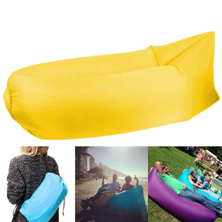 Inflatable Lounger Polyester Fabric Compression Air Bag Sofa for Beach / Travelling / Hospitality / Fishing, Size: 185cm x 75cm x 50cm, Normal Quality