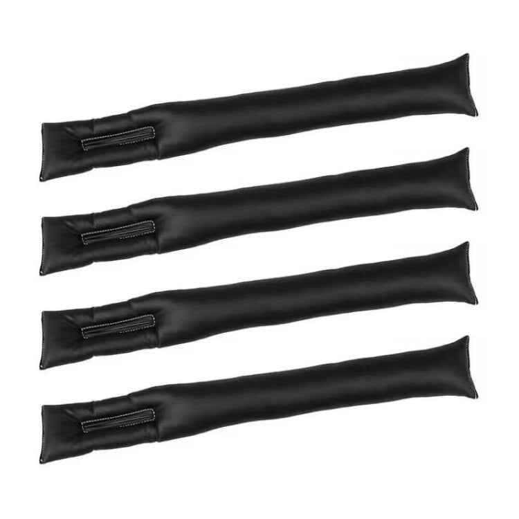 4 PCS Car Styling Accessories Seat Gap Filler Leather Pad Spacer Protective Softer Bar Slot Plug Car Gap Filler