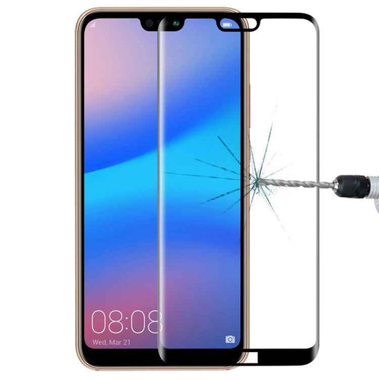 For Huawei P20 Lite 0.3mm 9H Surface Hardness 3D Full Screen Tempered Glass Film