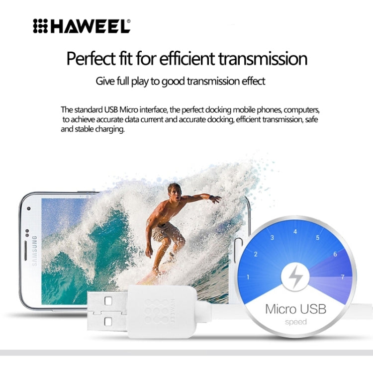 HAWEEL 3m High Speed Micro USB to USB Data Sync Charging Cable For Samsung, Xiaomi, Huawei, LG, HTC, The Devices with Micro USB Port