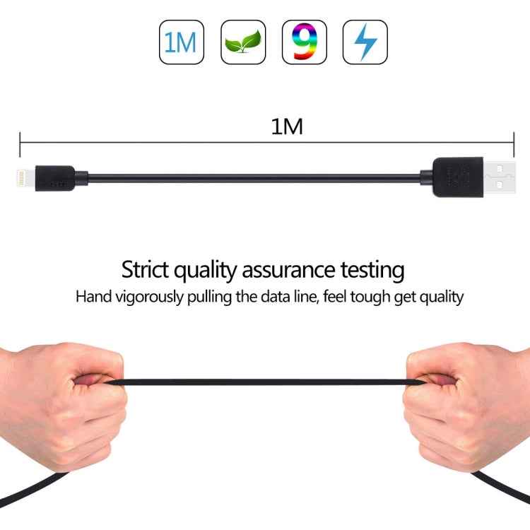 HAWEEL 1m High Speed 35 Cores 8 Pin to USB Sync Charging Cable for iPhone, iPad